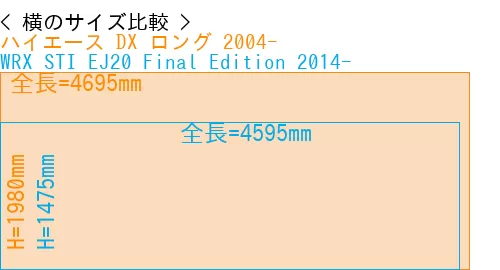 #ハイエース DX ロング 2004- + WRX STI EJ20 Final Edition 2014-